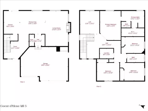 Floorplan - 2865 E Cinder Ave, Post Falls, ID 83854 photo 1 of 1