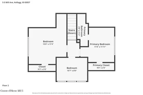 Floorplan - 5 E Mill Ave, Kellogg, ID 83837 photo 3 of 3