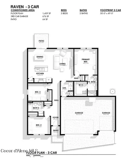 Floorplan - 4652 E Culpeo Ave, Post Falls, ID 83854 photo 1 of 1