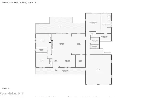 Floorplan - 95 Klickitat Rd, Cocolalla, ID 83813 photo 2 of 3