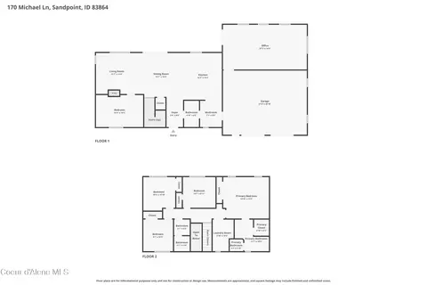 Floorplan - 170 Michael Ln, Sandpoint, ID 83864 photo 3 of 3