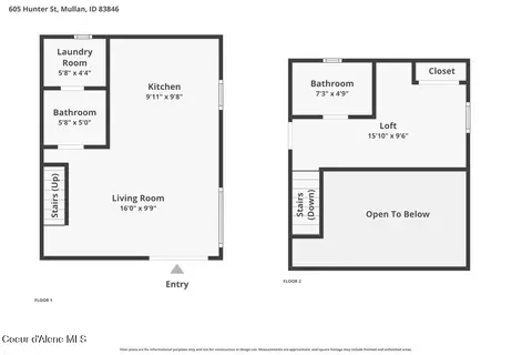Floorplan - 605 Hunter St, Mullan, ID 83846 photo 1 of 1