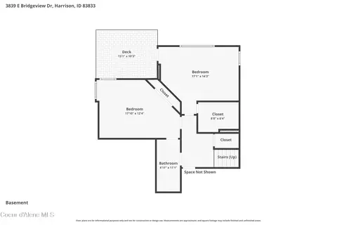 Floorplan - 3839 E Bridgeview Dr, Harrison, ID 83833 photo 3 of 4