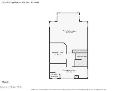 Floorplan - 3839 E Bridgeview Dr, Harrison, ID 83833 photo 2 of 4