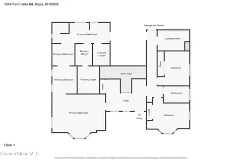 Floorplan - 1542 Peninsula Rd, Hope, ID 83836 photo 2 of 3