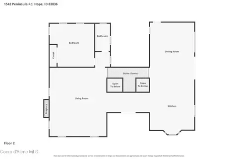 Floorplan - 1542 Peninsula Rd, Hope, ID 83836 photo 3 of 3