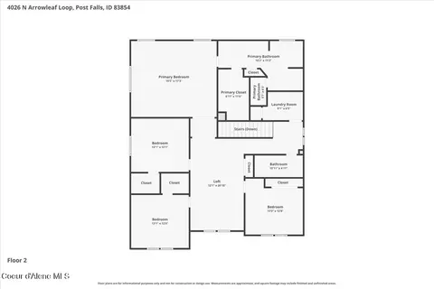 Floorplan - 4026 N Arrowleaf Loop, Post Falls, ID 83854 photo 2 of 4