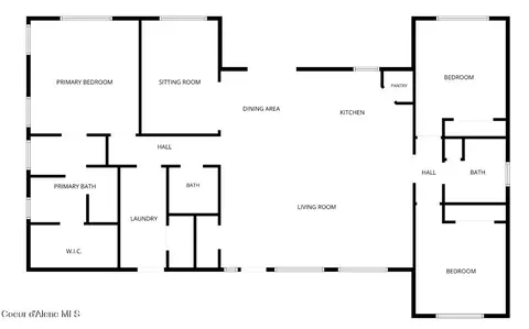 Floorplan - 3106 E Obadiah Ct, Athol, ID 83801 photo 1 of 1