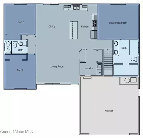 Floorplan - 4500 E Davin Dr, Post Falls, ID 83854 photo 1 of 1