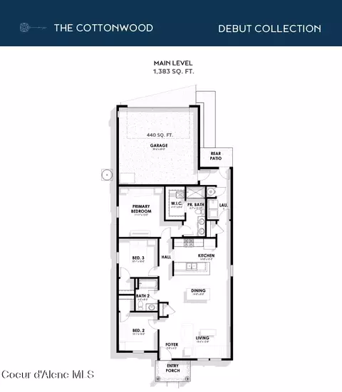 Floorplan - 5344 E Aquila Ave, Post Falls, ID 83854 photo 1 of 1
