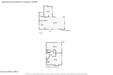 Floorplan - 580 Rocky Point Loop Rd, Plummer, ID 83851 photo 1 of 2