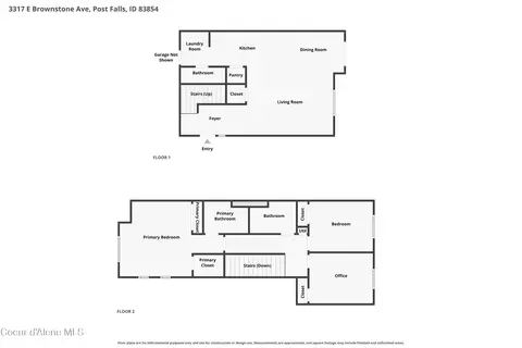Floorplan - 3317 E Brownstone Ct, Post Falls, ID 83854 photo 1 of 1