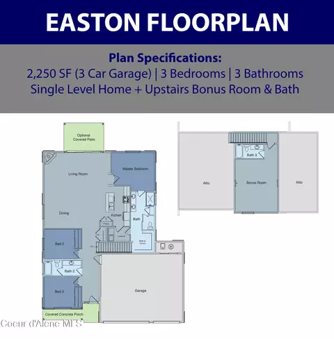 Floorplan - 4497 E Savea Ln, Post Falls, ID 83854 photo 1 of 1