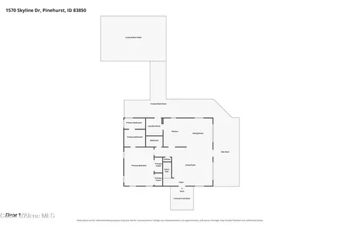 Floorplan - 1570 Skyline Dr, Pinehurst, ID 83850 photo 2 of 3