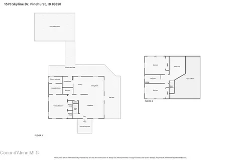 Floorplan - 1570 Skyline Dr, Pinehurst, ID 83850 photo 1 of 3