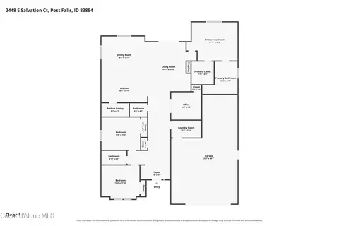 Floorplan - 2448 E Salvation Ct, Post Falls, ID 83854 photo 1 of 1