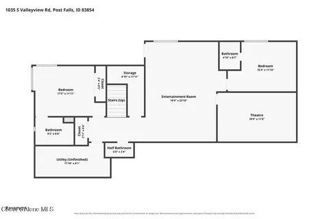 Floorplan - 1035 S Valleyview Rd, Post Falls, ID 83854 photo 1 of 9