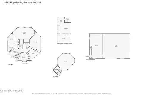 Floorplan - 13875 S Ridgeview Dr, Harrison, ID 83833 photo 1 of 5