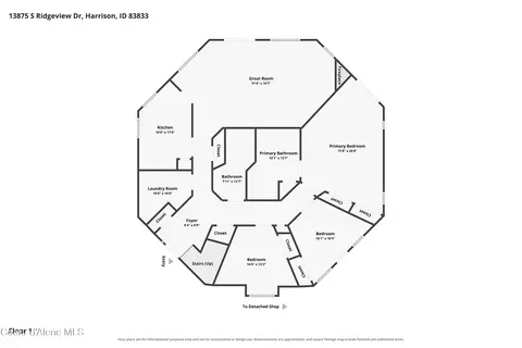 Floorplan - 13875 S Ridgeview Dr, Harrison, ID 83833 photo 2 of 5
