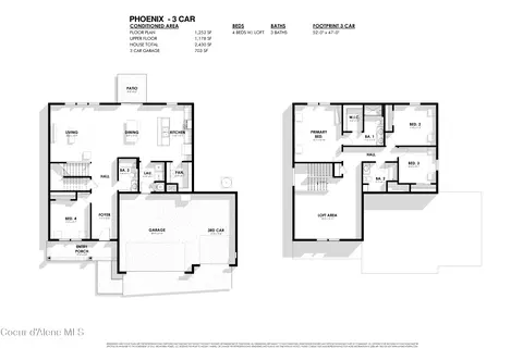 Floorplan - 4526 E Rare Fox Ave, Post Falls, ID 83854 photo 1 of 1