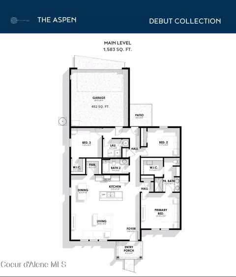 Floorplan - 5262 E Aquila Ave, Post Falls, ID 83854 photo 1 of 1