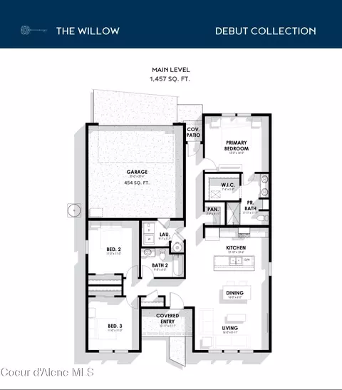 Floorplan - 5258 E Antares Ln, Post Falls, ID 83854 photo 2 of 2
