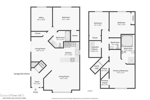Floorplan - 2526 N Alfalfa Loop, Post Falls, ID 83854 photo 1 of 3