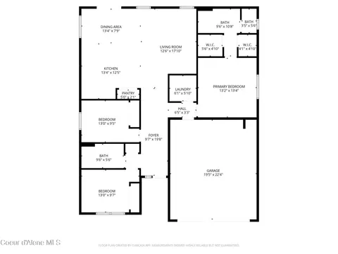 Floorplan - 16161 N Hadley Loop, Rathdrum, ID 83858 photo 2 of 2