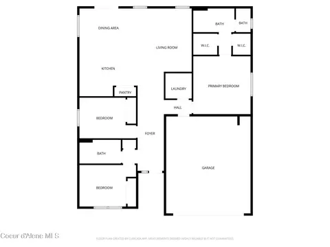 Floorplan - 16161 N Hadley Loop, Rathdrum, ID 83858 photo 1 of 2