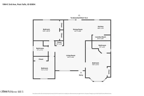 Floorplan - 1904 E 3rd Ave, Post Falls, ID 83854 photo 1 of 3