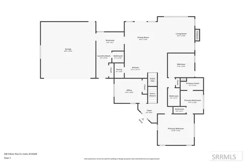 Floorplan - 248 S River Run Ct, Irwin, ID 83428 photo 2 of 3