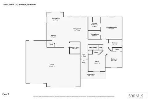 Floorplan - 3272 Conela Cir, Ammon, ID 83406 photo 2 of 2