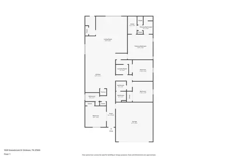 Floorplan - 1020 Stonebrook Dr, Dickson, TN 37055 photo 1 of 1