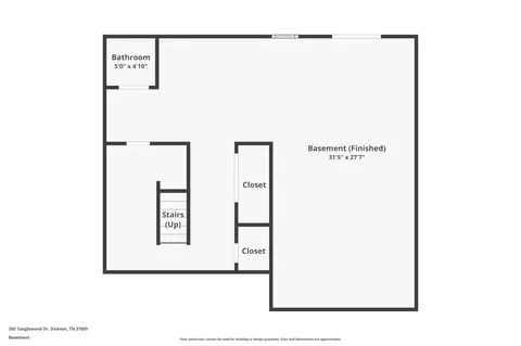 Floorplan - 205 Tanglewood Dr, Dickson, TN 37055 photo 3 of 3