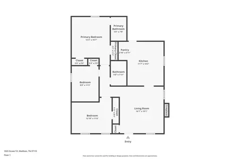 Floorplan - 1533 Ocoee Trl, Madison, TN 37115 photo 1 of 1