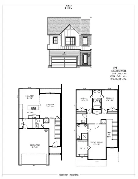 Floorplan - 1906 Gracie Bug Loop, Murfreesboro, TN 37128 photo 1 of 1
