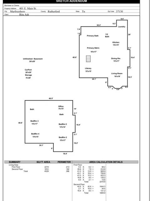 Floorplan - 401 E Main St, Murfreesboro, TN 37130 photo 1 of 1