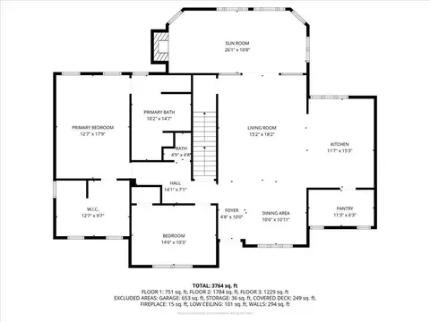 Floorplan - 9857 Caseview Dr, Harrison, TN 37341 photo 2 of 4
