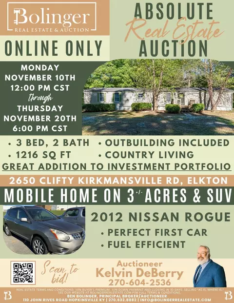 2650 Clifty Kirkmansville Rd, Elkton, KY 42220