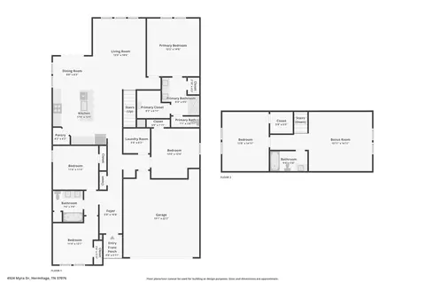 Floorplan - 4924 Myra Dr, Hermitage, TN 37076 photo 3 of 3