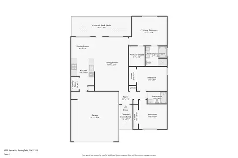 Floorplan - 1030 Berra Dr, Springfield, TN 37172 photo 1 of 1