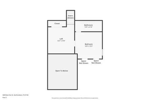 Floorplan - 3309 Risen Star Dr, Murfreesboro, TN 37128 photo 2 of 3
