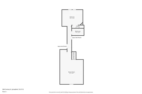 Floorplan - 2003 Tammy Dr, Springfield, TN 37172 photo 2 of 3
