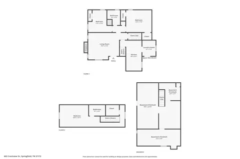 Floorplan - 603 Crestview Dr, Springfield, TN 37172 photo 1 of 1