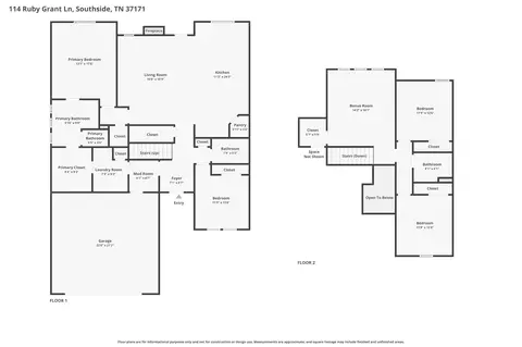 Floorplan - 114 Ruby Grant Ln, Southside, TN 37171 photo 1 of 3