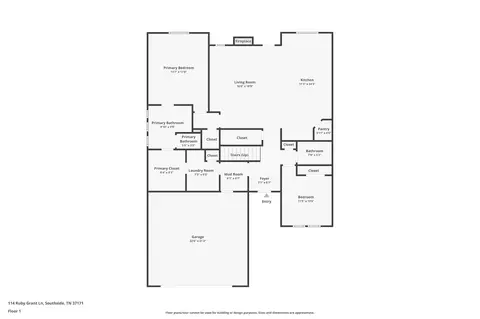 Floorplan - 114 Ruby Grant Ln, Southside, TN 37171 photo 3 of 3