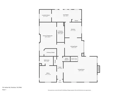 Floorplan - 701 Hafner Rd, Charlotte, TN 37036 photo 1 of 2