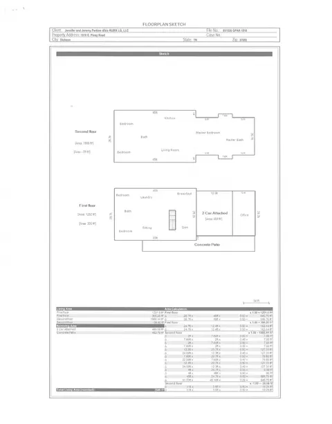 Floorplan - 1510 E Piney Rd, Dickson, TN 37055 photo 2 of 2