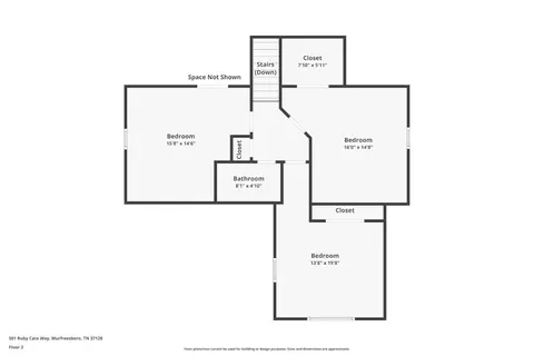 Floorplan - 501 Ruby Cate Way, Murfreesboro, TN 37128 photo 2 of 3