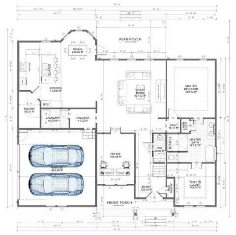Floorplan - 606 Rucker Rd, Murfreesboro, TN 37127 photo 1 of 2